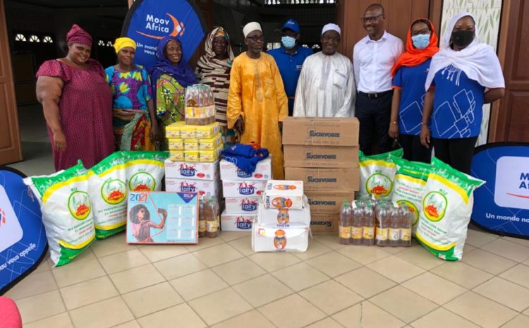 Moov Solidarité offre des vivres pour le RAMADAN à la communauté musulmane de Côte d’Ivoire