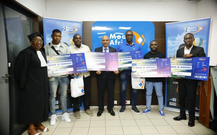 Tombola Foot Moov Africa CI : les premiers gagnants s’envolent pour le Maroc !
