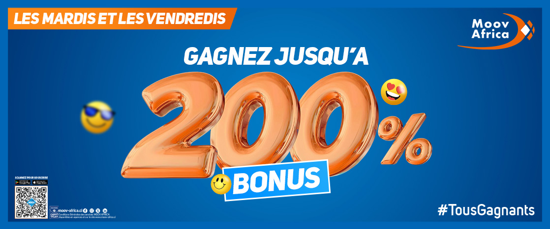 Bonus Moov Africa Côte d'Ivoire